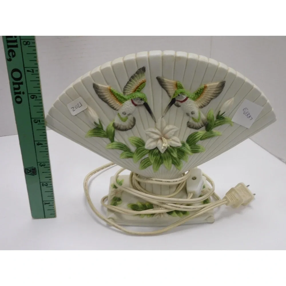 Vintage Seymour Mann Studios Hummingbird Fan Night Light WORKS EJ337